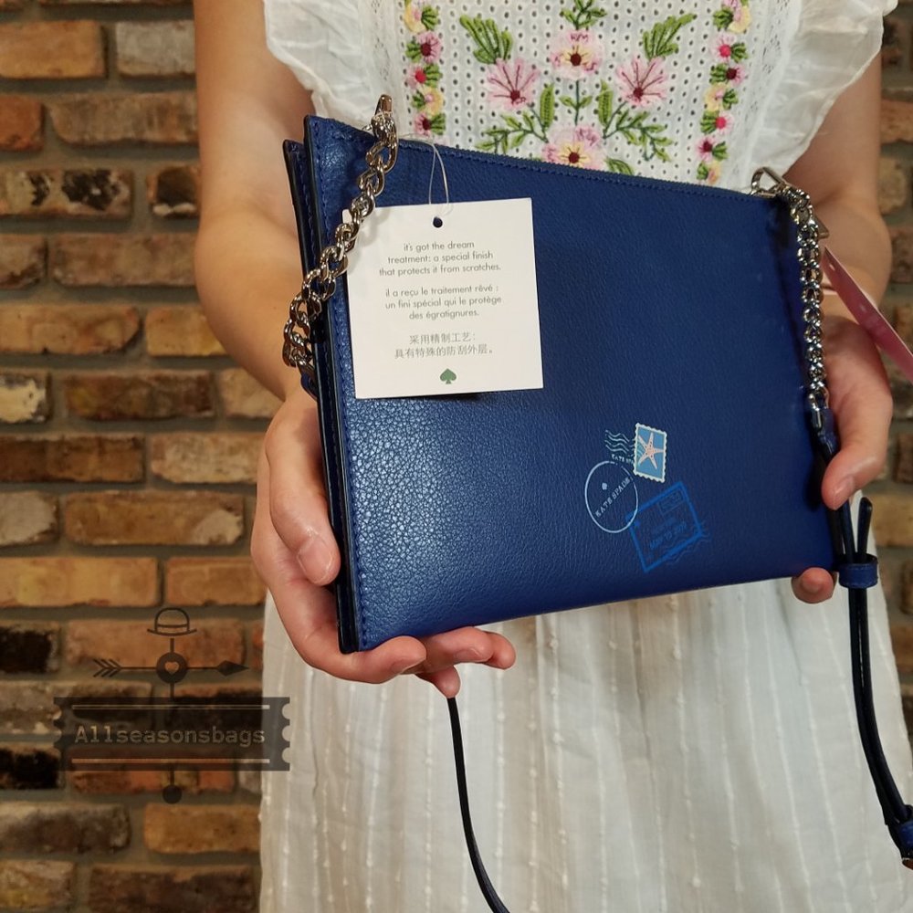 Kate Spade Postcard Off The Grid Crossbody Blue “Black Friday”❗️ SALE ❗️ - Picture 8 of 9